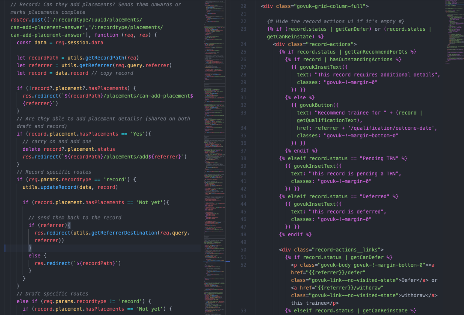 A screenshot of a code editor.