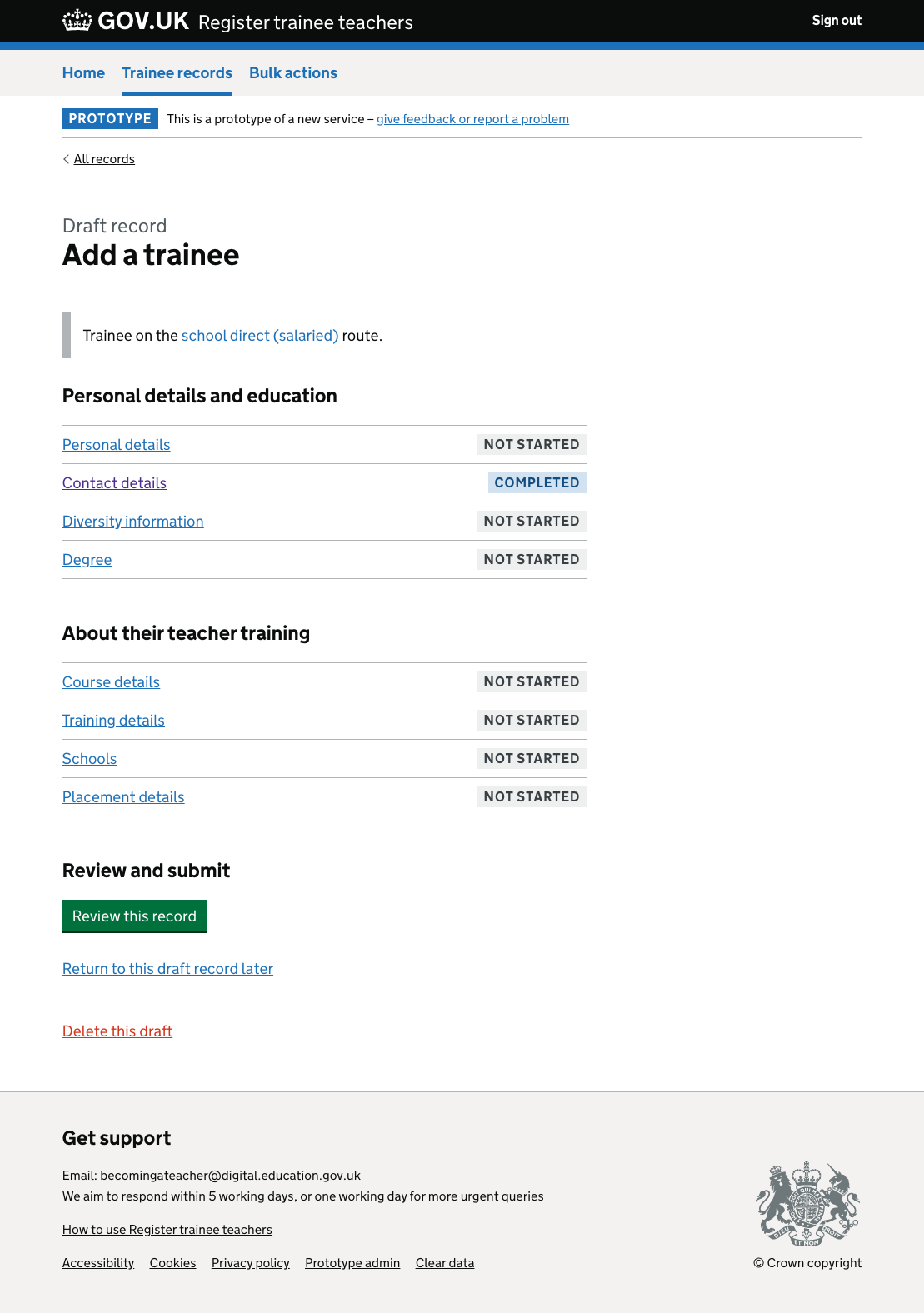 A screenshot of a page listing the tasks needed to be done